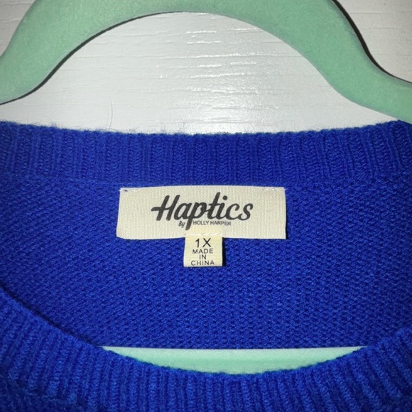 🇺🇸Bright Blue “USA” Knit Sweater 🇺🇸Women’s XL Patriotic Pullover🇺🇸 - Picture 5 of 6